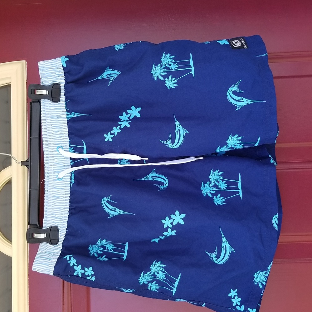 123 Island Haze mens swim trunks. 30 waist 5 inseam